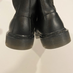 Dr Martens 1460 Pascal Mono Boots Black Leather Size 4 Punk Alternative