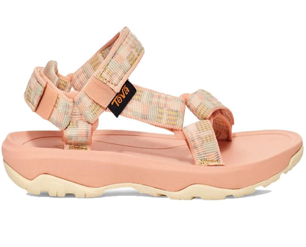 Teva Strappy Pink Multicolor Sandals Unisex Kids Adjustable Hook & Loop