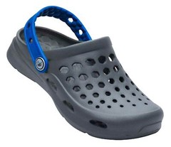 Joybees Kids Active Clog – Durable & Comfortable Sandal – Charcoal/Sport Blue