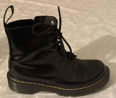 Dr. Martens Kids Pascal Bex Junior Leather Lace-Up Boots Black 1460 Sz 2