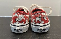 Disney Vans 101 Dalmatians Shoes Red Sneakers Kids Size 1 Unisex Dog Puppy