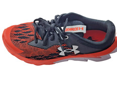Under Armour 6Y Scramjet Orange & Black Shoes Mach 9.6 UA