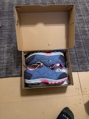 Columbia Youth Firecamp Sledder 3 WP Bluebell Pink Ice Waterproof Hiking Shoes