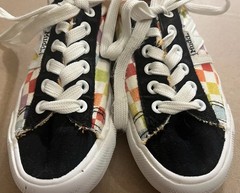 MUDD Multi Color Checked Sneaker Youth Size 1