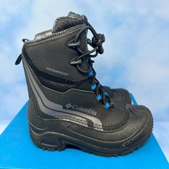 COLUMBIA Youth BOOTS BUGABOOT PLUS IV OMNI HEAT SIZE 1 BY5955-010 BLACK BLUE