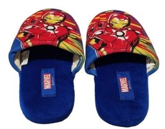 Marvel Avengers IRON MAN Kids Comfy & Cozy Slip-On Slipper (U.S. 5-6 years old)