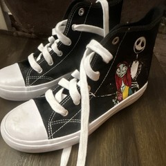 Disney Nightmare Before Christmas Sally Jack High Top Sneakers Black/White US 4