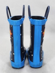 Cat & Jack Jali Toddler Size 5 Rubber Boots Waterproof Celestial Space Blue Boys