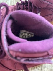 Nike Air Force 1 AHO756-600 Unisex Night Maroon Suede Sneakers Size 9c