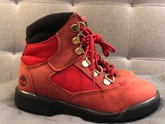 Timberland 6” Field Boot Dark Red Nubuck Kid’s Size 13.5