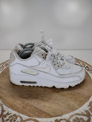 Nike Air Max 90 833412-100 All White Sneakers Size 6.5Y