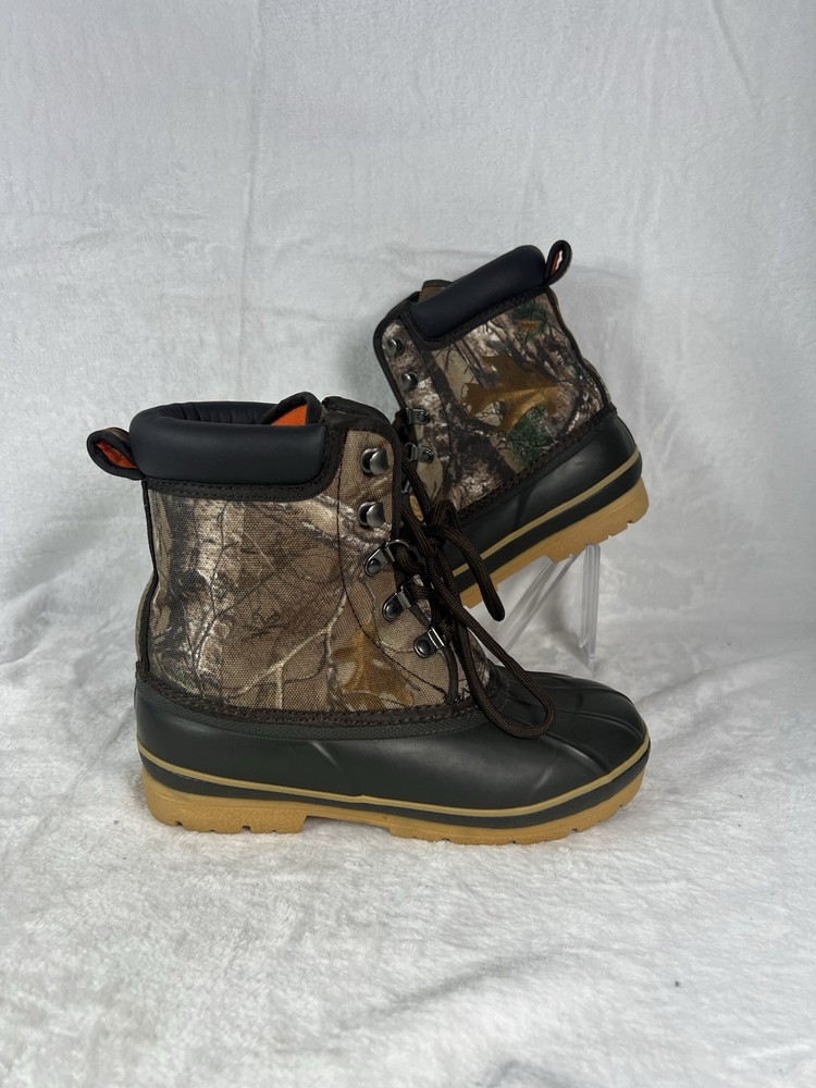 Magellan Boots Youth 4 Camo Lace Up Hiking Boots Safari Gorpcore Camping