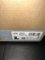 UGG TODDLER BAILEY BUTTON II – 1017400T Authentic Sz 12 shipped withbox boots