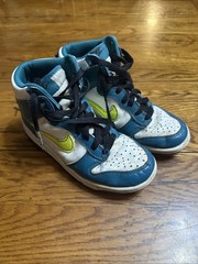 Nike Dunk High Bright Spruce Volt Kids Sneakers Casual Sport 3.5 Shoes