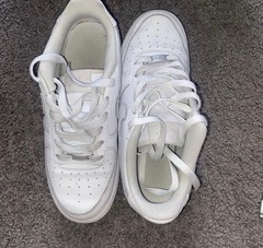 Nike Air Force 1 LE (GS) 6.5Y White Leather Low Top Sneakers DH2920-111