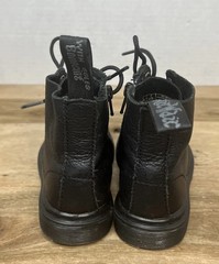 Dr. Martens 1460 Pascal Mono Toddler Black Leather Side Zip Boots Sz 7