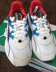 Puma RS-2K Internet Exploring Jr White Lapis Blue Sneakers 374220-02 Size 6C/5Y