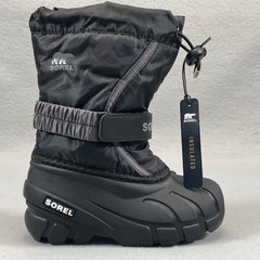 Sorel Flurry Winter Snow Boots Children’s 10 Black/City Gray Insulated Lined