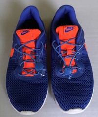 Nike Mesh Blue Orange Kids Sneakers 818381-404 Breathable Lightweight Size 6Y