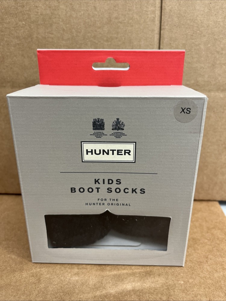 Hunter Kids Boot Socks – BLACK – Size XS/5-7