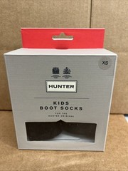 Hunter Kids Boot Socks – BLACK – Size XS/5-7
