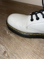 Dr Doc Martens White Zavala J Boots AW004 Size 5 US L