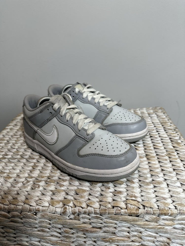 Nike Dunk Size 4.5Y Youth Low Two Tone Wolf Grey White DH9765-001 Shoes Sneakers