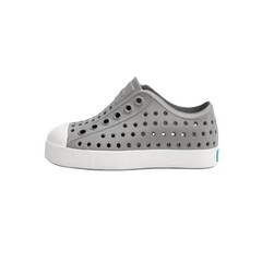 Native Jefferson Child Slip-On Regular Sneakers, Pigeon Grey/Shell White, C10M