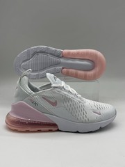 Kids Size 7Y Nike Air Max 270 GS White Pink Foam Sneakers 943345 122 NEW