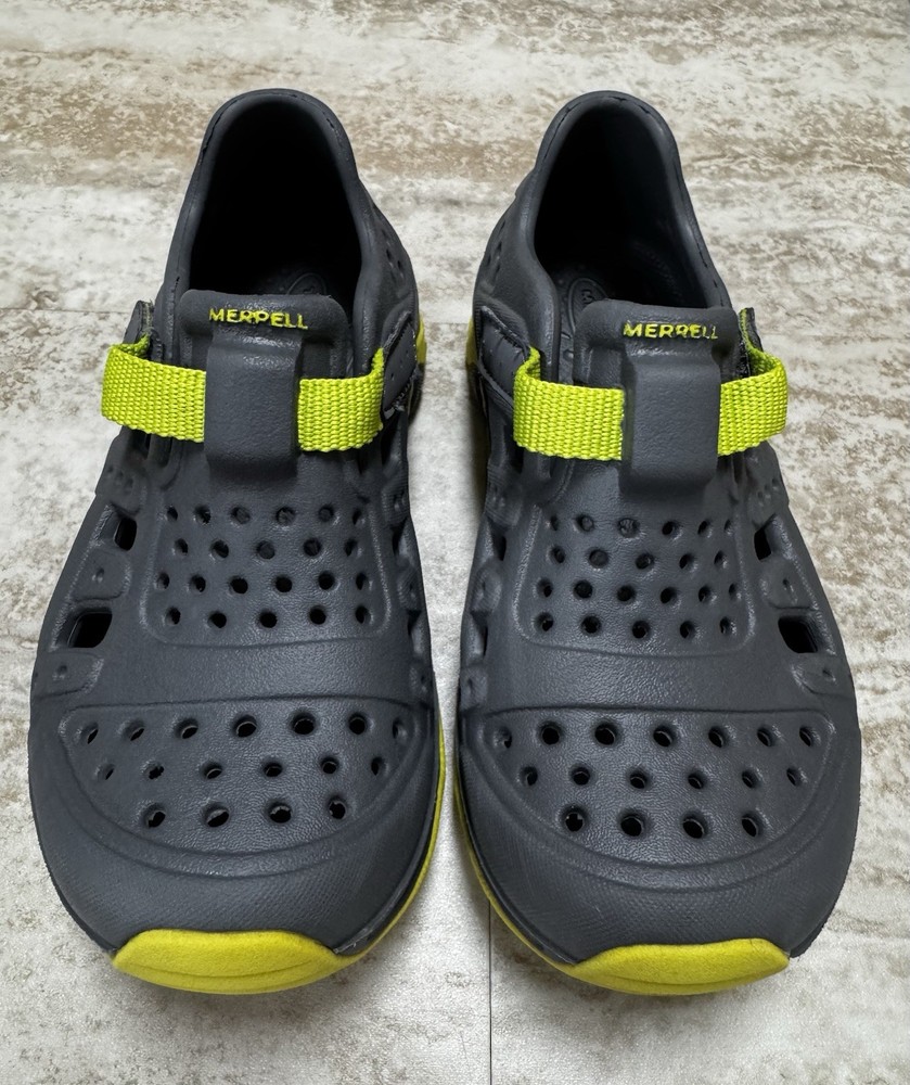 Merrell Hydro Canyon Waterproof Kids Shoes Size 10M Gray