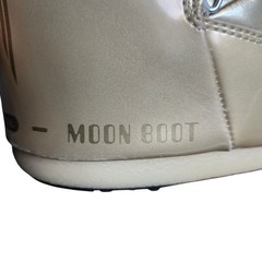 Moon Boot Original Gold Metallic Snow Kids EU 31-34 US 13.5 Icon Low Junior