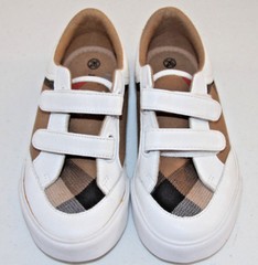 Burberry Unisex Kid’s Nova Check Slip On Canvas Sneakers Sz 26 EU #1