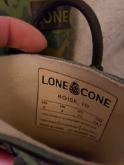 Lone Cone Camo-Saurus Rain Boots Wellies sz 4 toddler USA Made Dinosaur