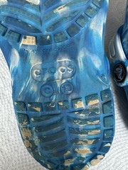 CROCS, Kid’s Classic Clogs, Blue Marbled, C10