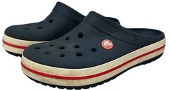 Juniors CROCS CROSBAND Navy Red & White Shoes Size J4