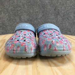 Crocs Shoes Junior 3 Clogs Gray Multicolor Slip On Round Toe Casual Comfort