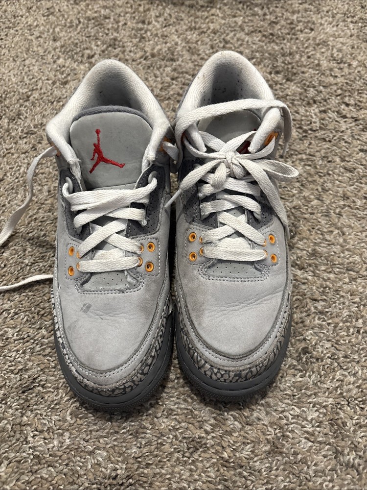 Air Jordan 3 Cool Grey Retro Size 5.5Y Sneakers 2020 398614–012 ￼
