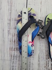NWT Walmart Comfort Footbed Palm Tree Flip Flops Kids Size 2-3