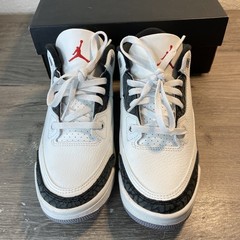 Nike Air Jordan 3 Retro PS Summit White Fire Red Size 1.5Y DM0966-106
