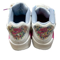 Nike Air Max 90 SE Polka Dots White Purple Blue Sneaker Size 6.5 DV1843-100