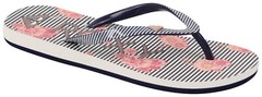 Roxy Girl’s Pebbles VI Sandal – Black / White Stencil – New