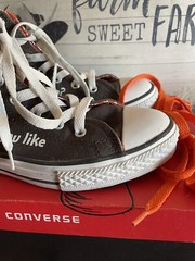 Converse Dr. Seuss green eggs & ham HTF EUC size 4 big kids/Compares to Womens 6