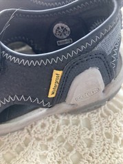 Keen Knotch River Size 8 Open Toe Sandal Black Arch Support Washable Hook &Loop