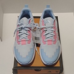 adidas x Minecraft Pro J Crystal Sky/Bliss Pink/Glow Blue Sneaker 7Y HQ7443