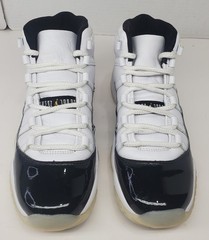 Nike Air Jordan 11 Retro Shoes Size 6.5Y White Black Gratitude 378038-170