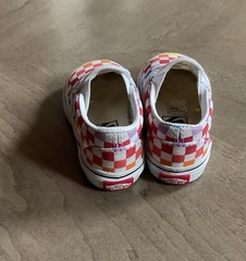 Vans Classic Shoe Slip On Checker Checkerboard Rainbow Multicolor Toddler Size 1