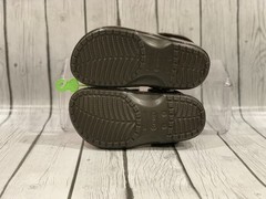 Crocs Rees’s Classic Clog K Sandals Orange/ Brown J3 US unisex kids,