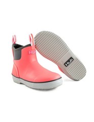 Huk Rogue Wave Kid’s Deck Boots, Neon Coral, K5