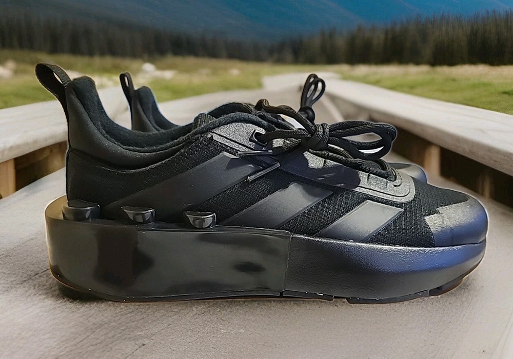Adidas Lego Tech Runner Lace Up Black Sneakers-Unisex-Size 7-#ID9528-NEW w/box