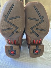 Durango Boots Kids US 4.5 Western Tan/Green
